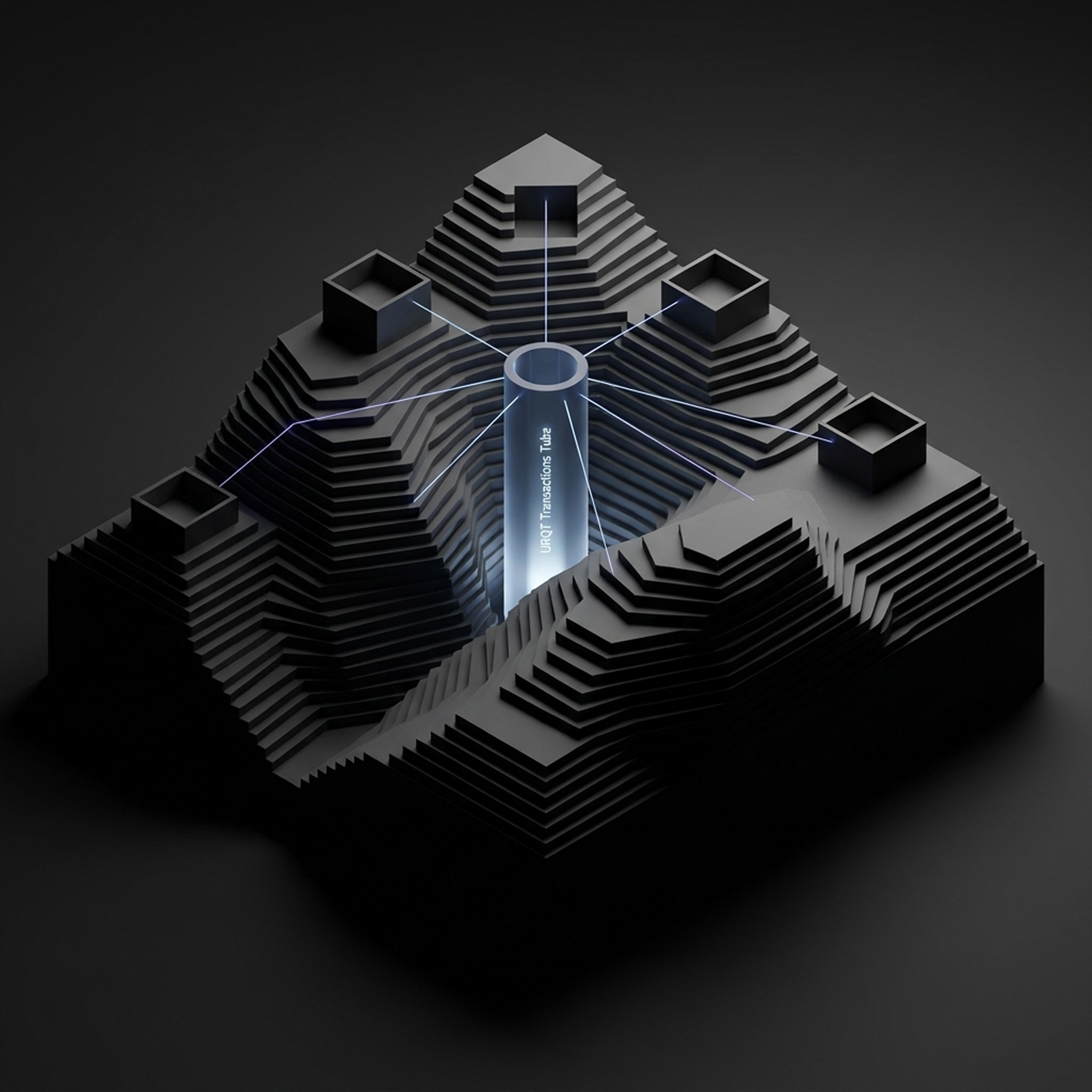 URQT tube abstract visualization